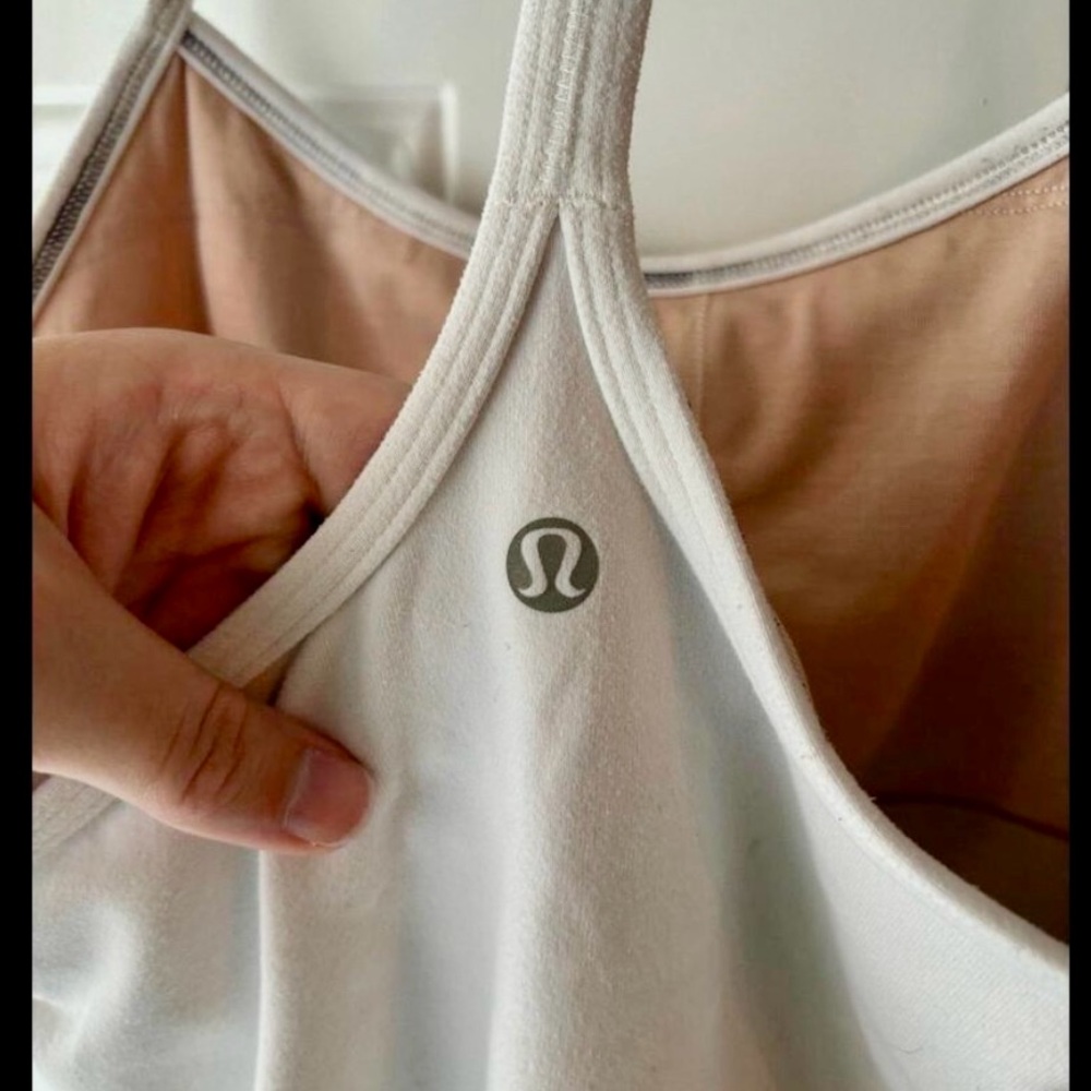 Lululemon power Y tank size 10 white